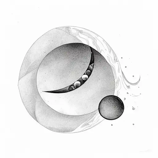 Half Moon With Small Details