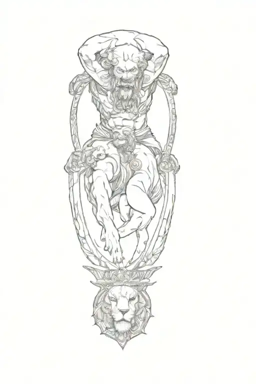 Hercules Vs Nemean Lion