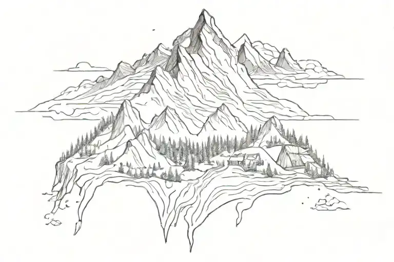 Flo Norway Mountain Tatoo