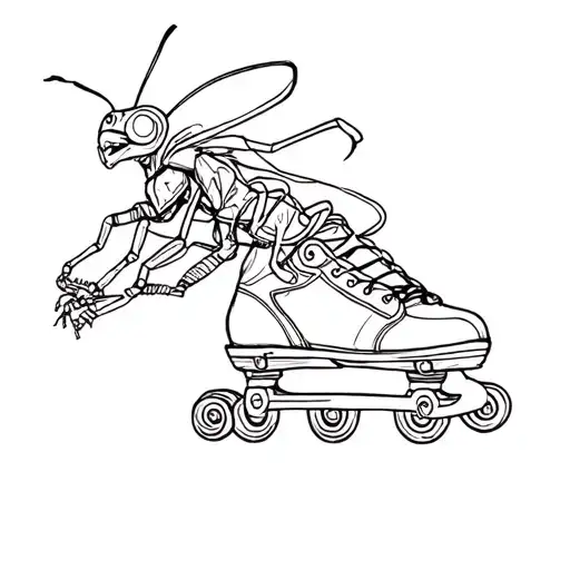 Rollerskating Bugs Conga Line