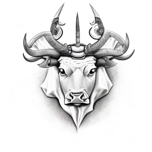 Taurus Bull With Third Eye