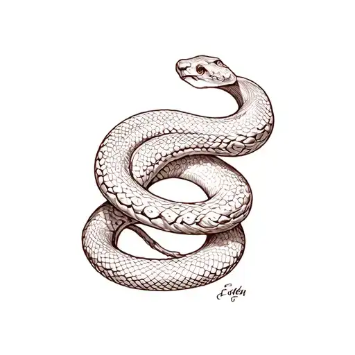 Eden Apple Tree Snake Wrapped