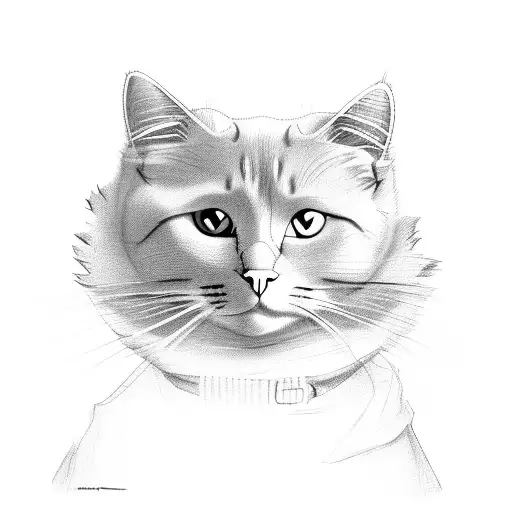 Cat Standing With Ski Mask