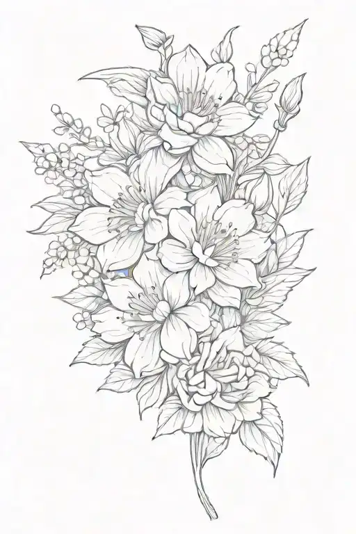 May And September Birth Flower Bouquet