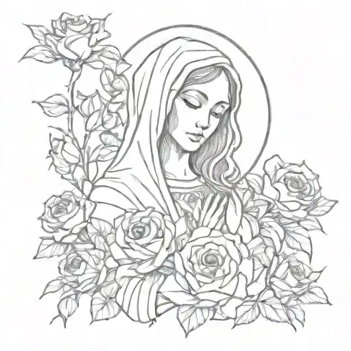 The Virgin Mary Roses