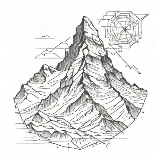 Matterhorn Geometric Border