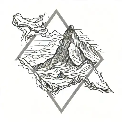 Matterhorn Triangular Border