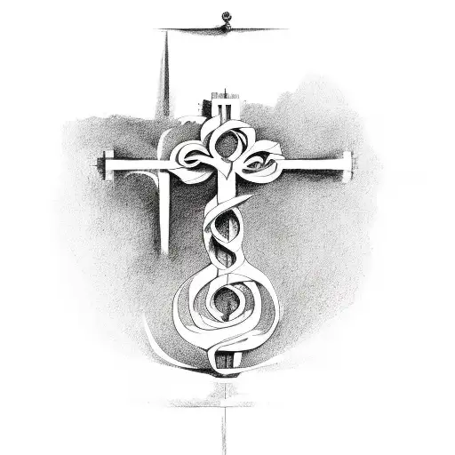 Cross With Family Tree