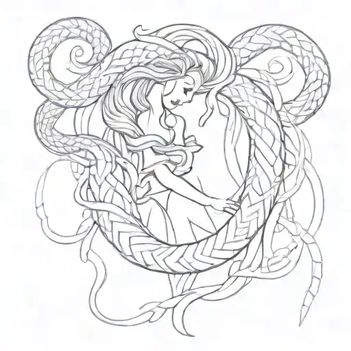 Beauty And The Beast Snake Intertwined