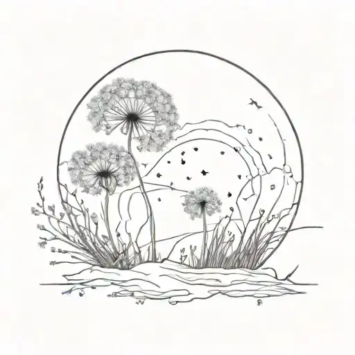 Dandelion On The Moon