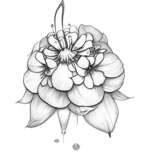 Delicate Sword And Flowers