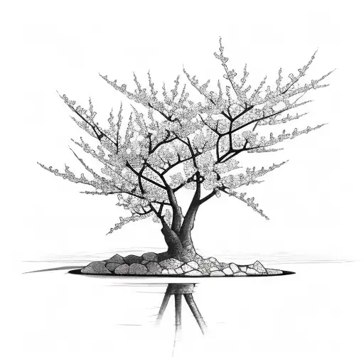 Reflect A Cherry Blossom Tree