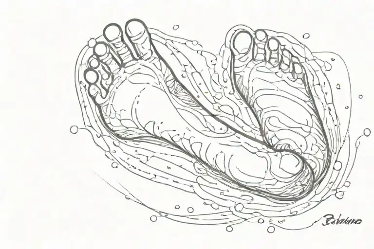 Baby Foot Print With Name