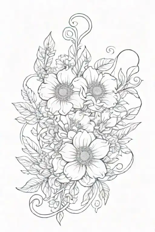 Birth Flowers Intertwined