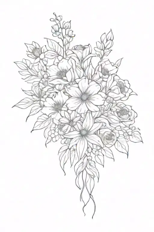 Birth Flower Bouquet