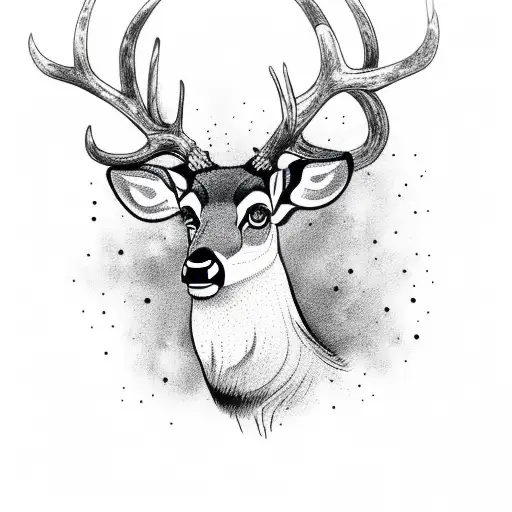 Agresivo Deer With Big Branches