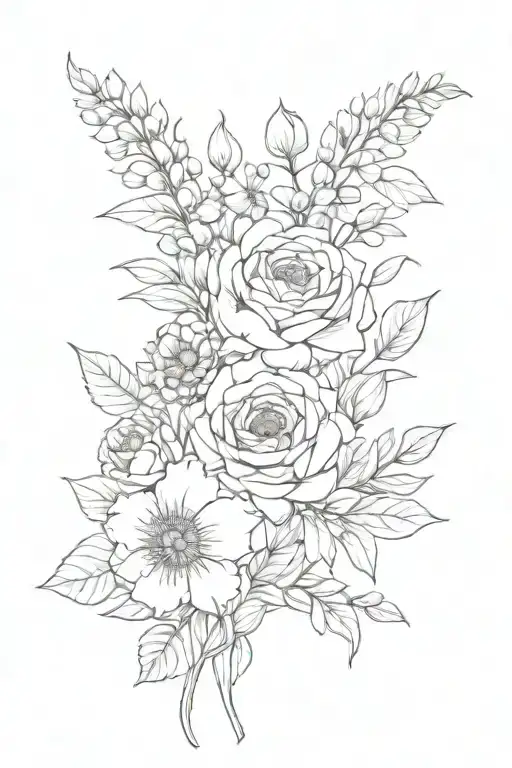 Birth Flower Bouquet