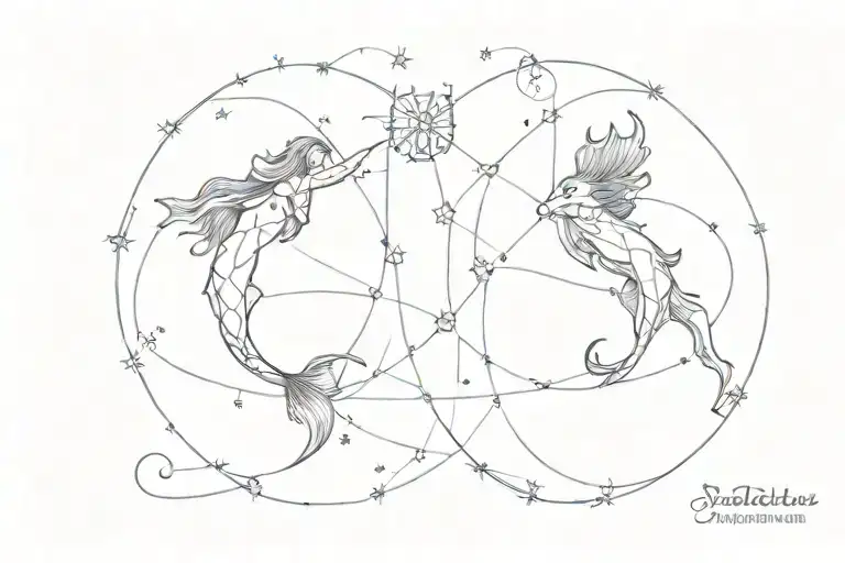 Pisces And Sagittarius Constellation