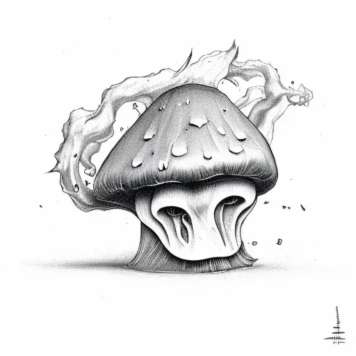 Evil Mushroom With Smoke And Evil Filler