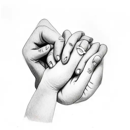 Baby Hand Hold Mother's Finger