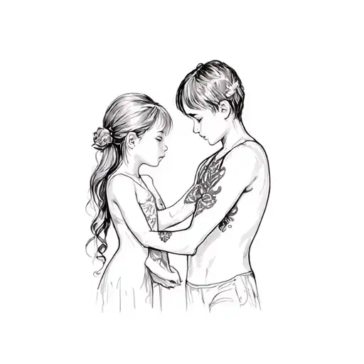 Little Brother Baby And Sister