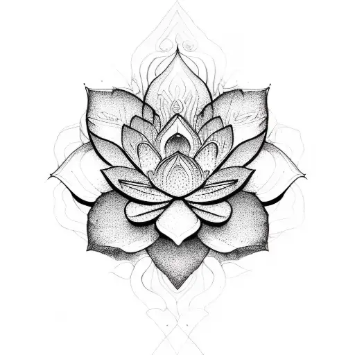 Rainbow Lotus Tattoo