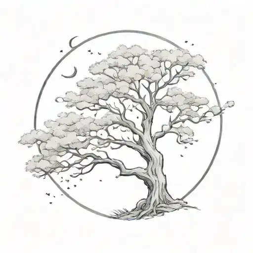Tree And Moon