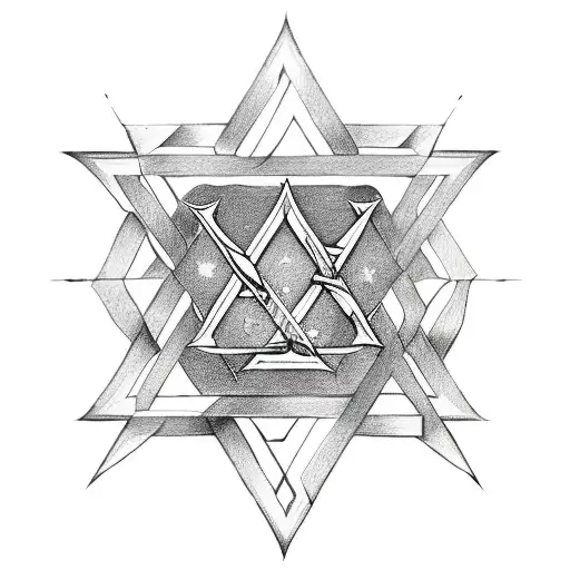 Star Of David And Swords