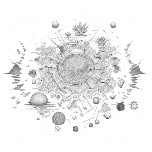 Serotonin Chemical Formula With Little Plants