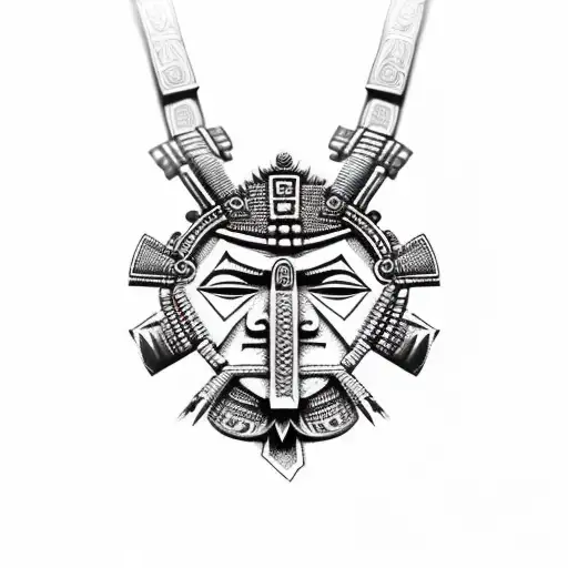 Aztec Warrior Necklace