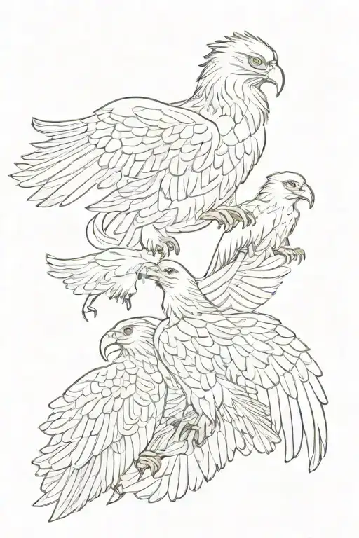 German Eagle And American Eagle