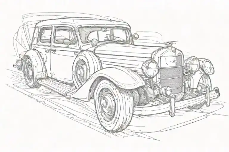 Rap Vintage Car Driving