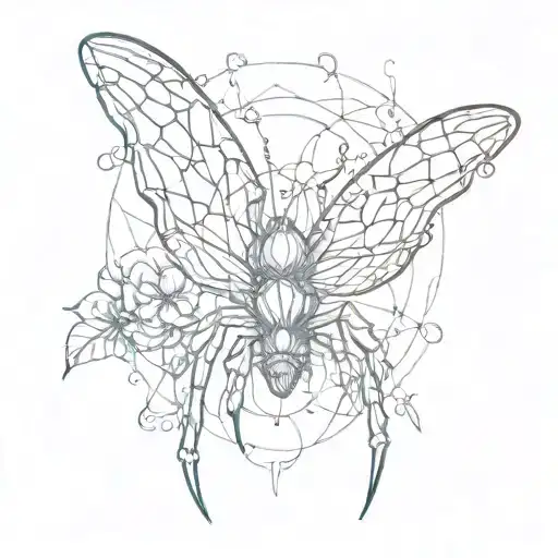 Spider With Butterfly Wings