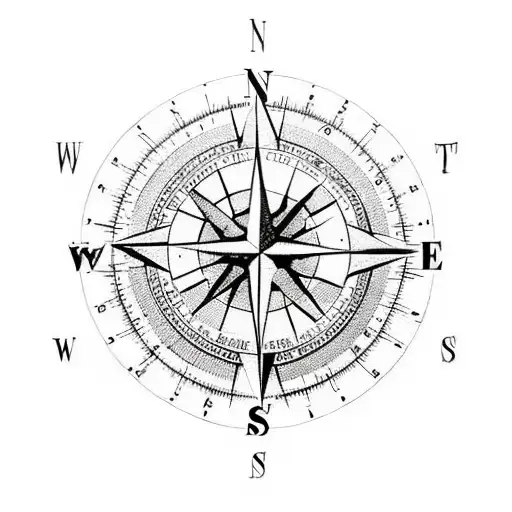 A Compass Thoughter With Map Of Earth Shpwong Croatia