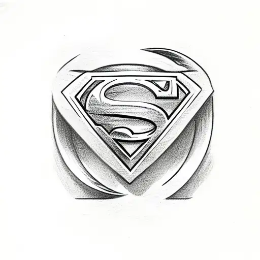 Superman Logo With Dog Collar