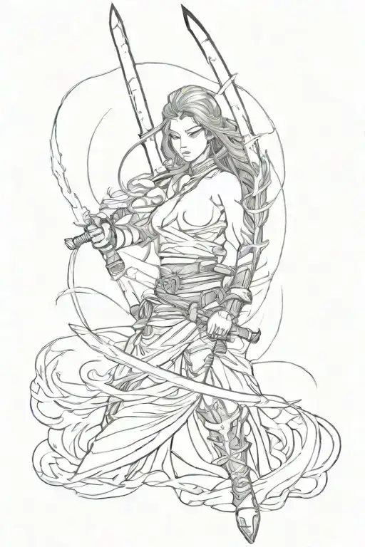 Katana Around The Lightning Blade