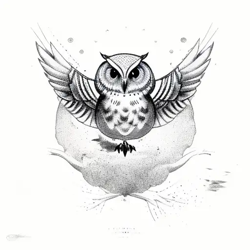 A Dove And An Owl Together