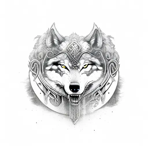 Viking Fantsy Wolf