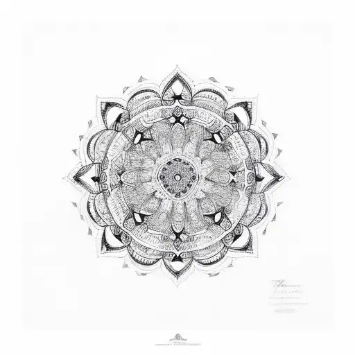 An Intricate Mandala Made Of African Plants And Animals