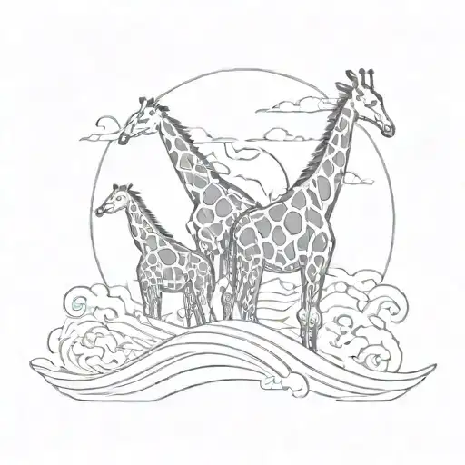 Giraffes And Waves Stoicism