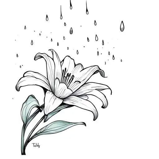 Lily In Rain Cloud