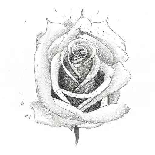 A Pack Of Cards Bursting Out Of A Blooming Rose