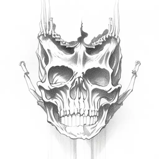 Death Reaching With Skeleton Hand