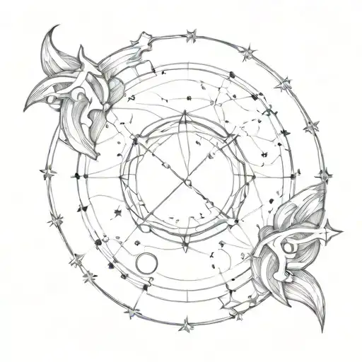 Constellation Gemini Space Zodiac Sign