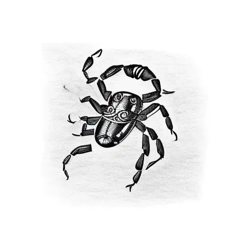 Incorporate The Scorpion Sign Into A Tattoo Of A Microphone Surrounded By Musical Notes