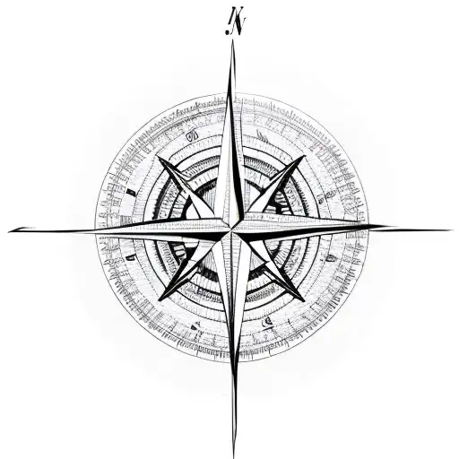 Compass Made Out Of A Cross