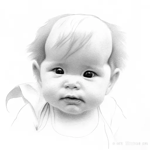 Line Baby Portrait