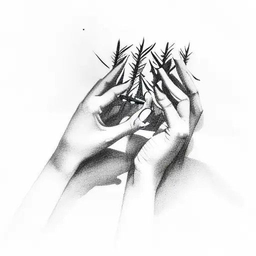 Female Hands Rolling A Blunt With Negative Thoughts