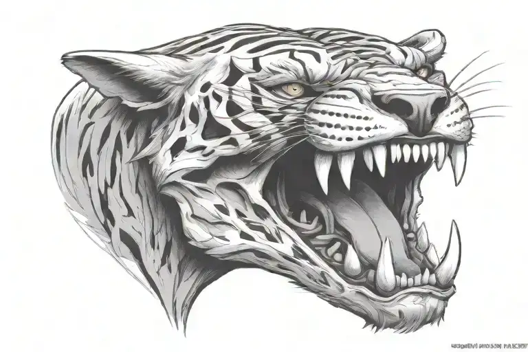 Saber Tooth Tiger Skull