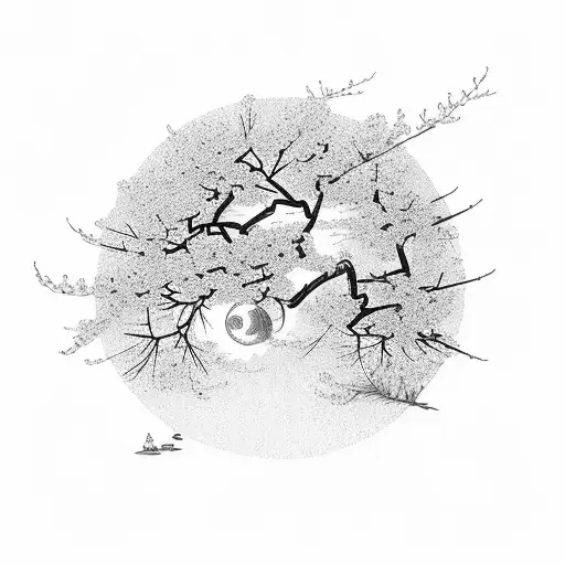 Sun And Cherry Blossom